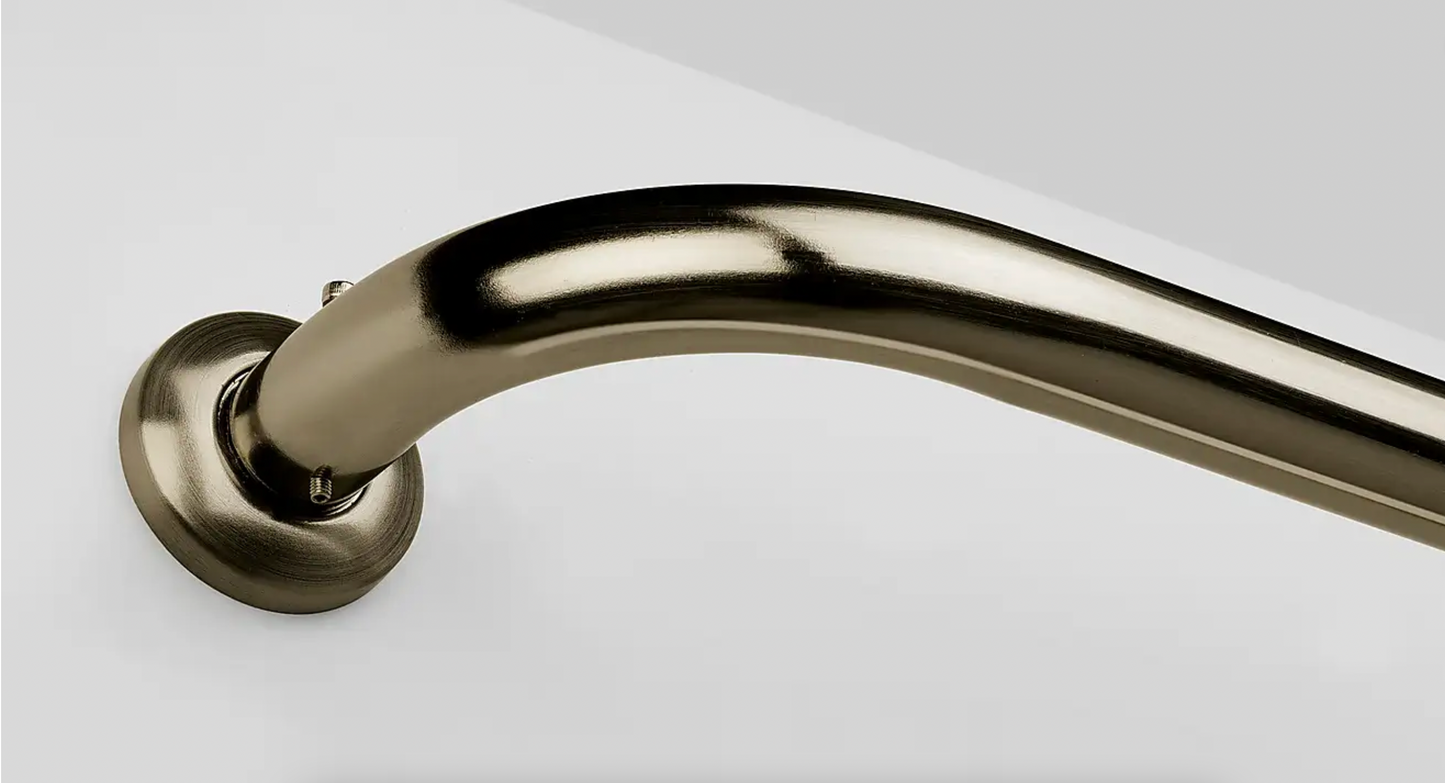 Room Darkening Metal Extendable Curtain Pole - Antique Brass