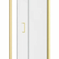 Toreno Brushed Brass 760 x 1850 Bi-Fold Shower Door