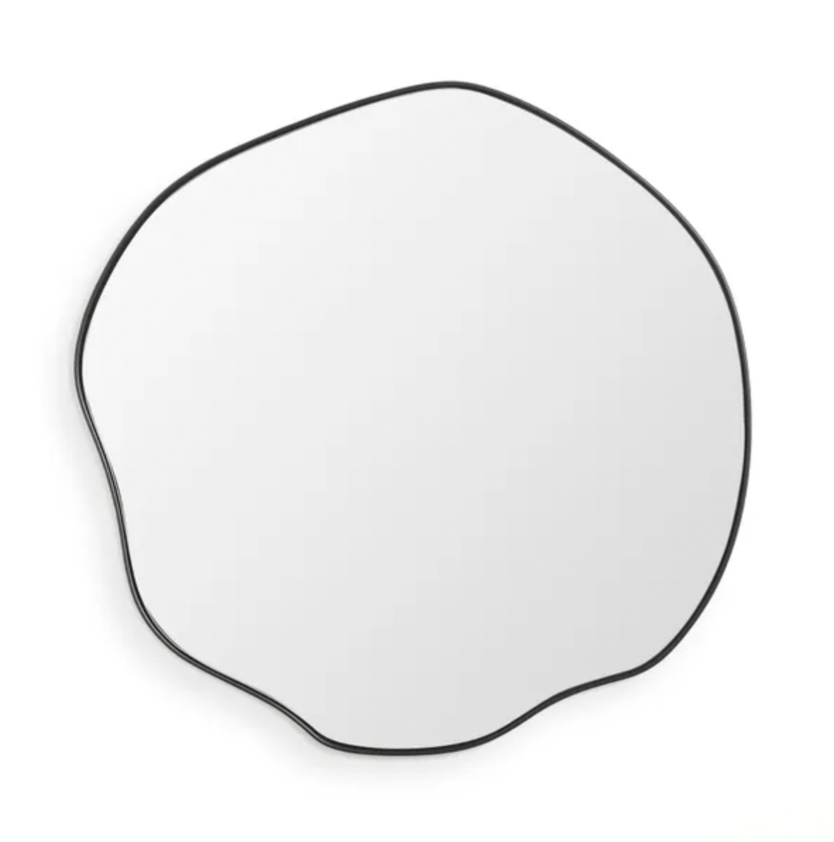 Round Pond Mirror, 63cm Black