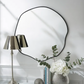 Round Pond Mirror, 63cm Black