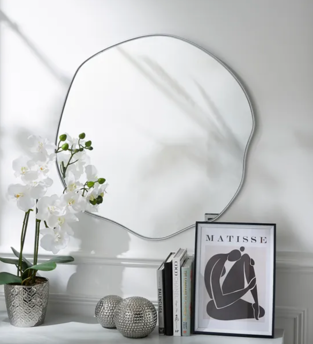 Round Pond Mirror, 63cm Silver