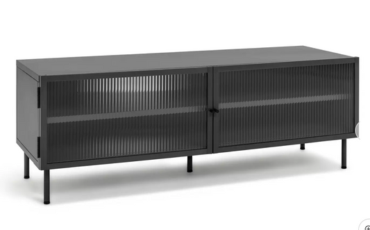 Habitat Morillo 2 Door TV Unit - Black, 42x120x40cm