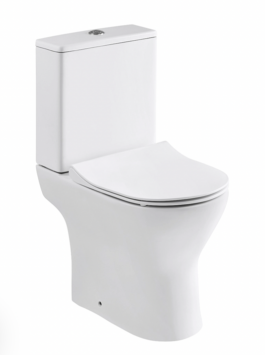 Harbour Acclaim Rimless Close Coupled Toilet & Soft Close Wafer Seat