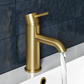 Harbour Clarity Brushed Brass Basin Mixer Tap & Waste
