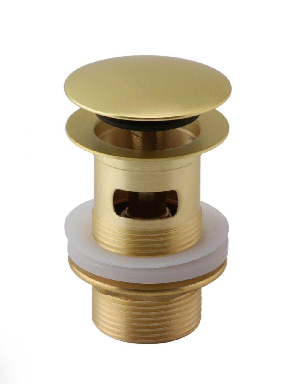 Harbour Clarity Brushed Brass Basin Mixer Tap & Waste