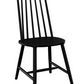 Black Wooden Spindle Dining Chairs - Cami, H92.5 x W44 x D48 cm