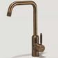 ARMSTRONG Swirled Kitchen Mixer Tap - Antique Brass