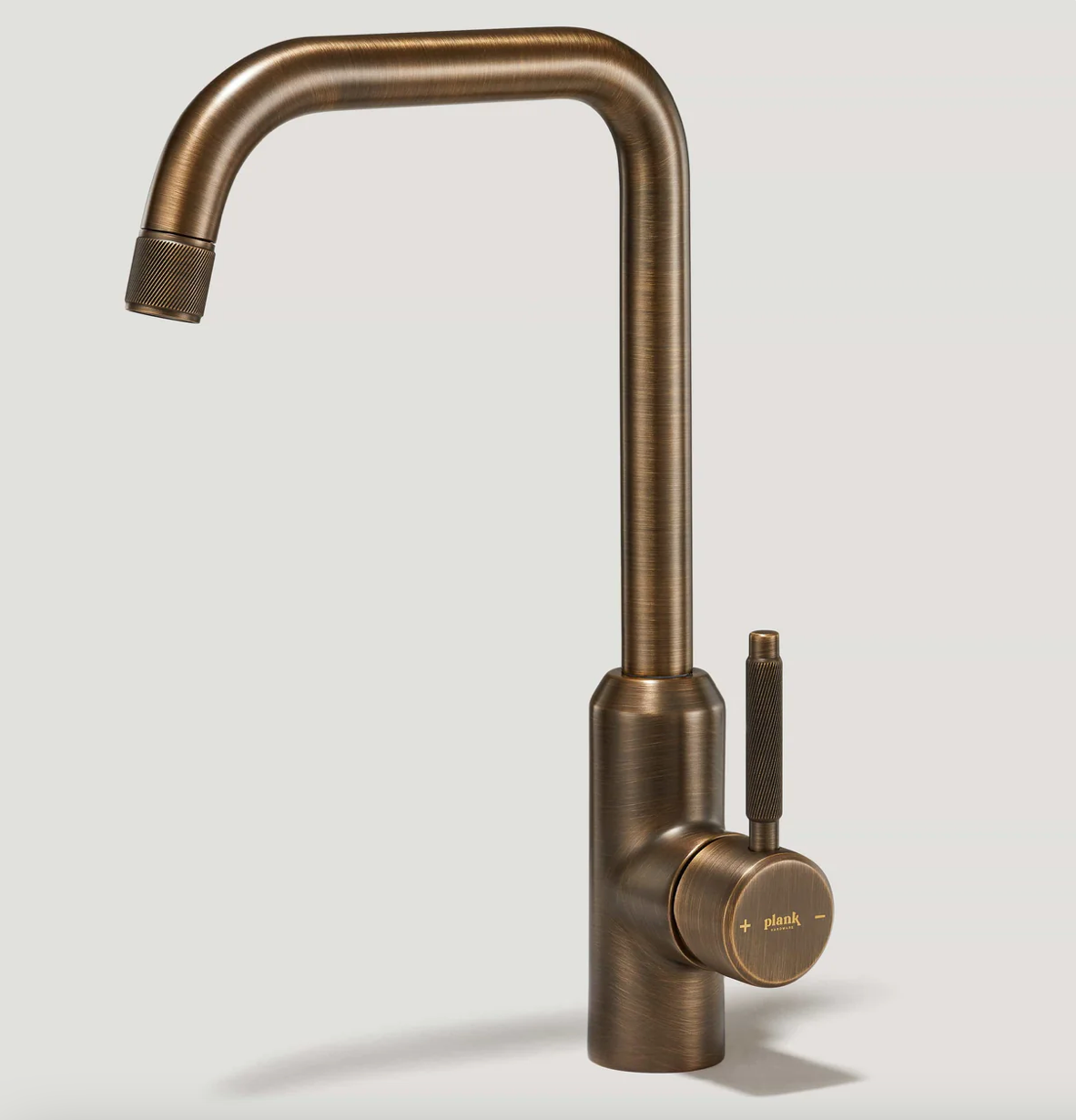 ARMSTRONG Swirled Kitchen Mixer Tap - Antique Brass