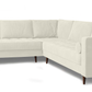 Large Double Corner Sofa in Ivory Weave, 84x270x270cm