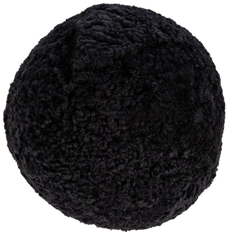 ULTRA Sheepskin Ball Cushion - Black - Small