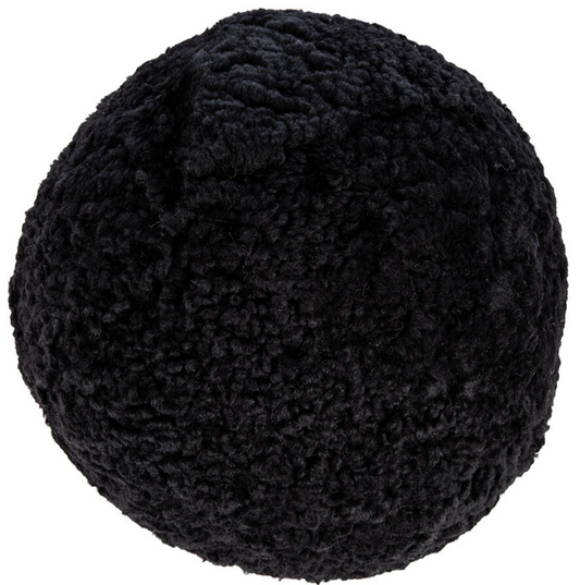 ULTRA Sheepskin Ball Cushion - Black - Small