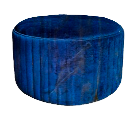 Royal Blue Ottoman, 80x80x43cm