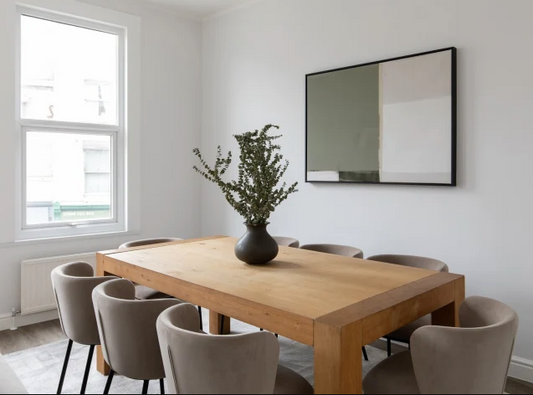 Large Solid Oak Dining Table 10 Seater 75x200x100cm