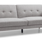 Oslo Sofa Bed Hestia Grey Soft Touch, 81x218x83cm