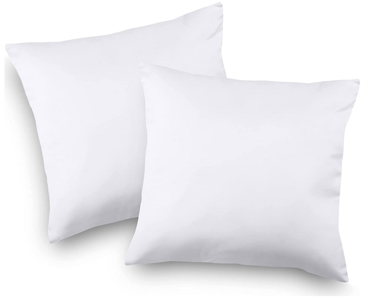 Utopia Bedding Cushion Inner Pads, 45 x 45 cm (18" x 18") Cushion Stuffer Inserts, Hollowfibre Pillows (White)