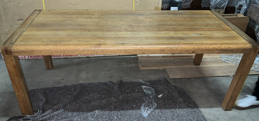 Curved Dining Table, 75x200x90cm