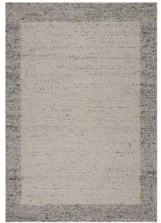 Pebble Wool Border Rug, 160cm X 230cm