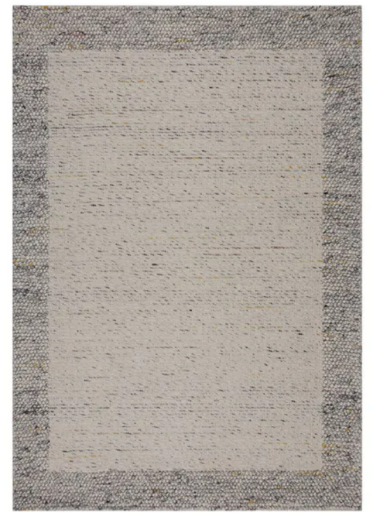 Pebble Wool Border Rug, 160cm X 230cm