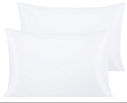 NTBAY 500 Thread Count 100% Egyptian Cotton Pillow Cases, Super Soft Cozy and Breathable Envelope Closure Standard Pillowcases, 50x75 cm, White