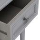 Lucy Cane 1 Drawer Bedside Table - Grey, 60x40x35x29.5cm
