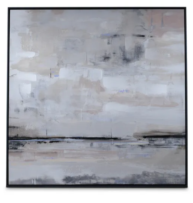 The Art Group Premium Edit The Turning Tide Framed Canvas 85 x 85cm