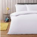 Habitat Easycare Plain White Bedding Set - Superking