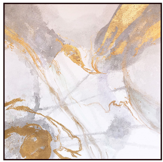 Abstract Composition IX Hand-Painted Oil on Canvas 100 X 100cm