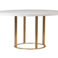 White Concrete Effect Dining Table, 76x150cm