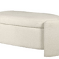 Cream Boucle Bedding Box, 48x110x55cm