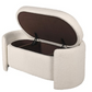 Cream Boucle Bedding Box, 48x110x55cm