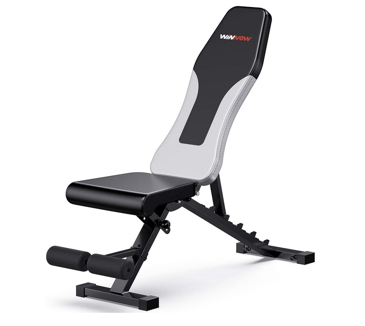 WINNOW Adjustable Weight Bench Foldable Home Exercise Gym Workout Bench Incline Decline Flat Bench Press for Full Body Workout