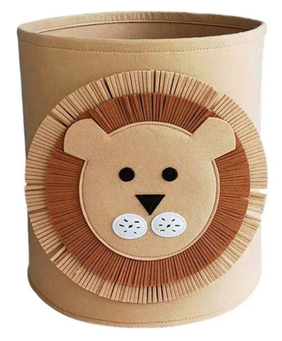 Felt Basket Toy Storage Organiser Collapsible Baby Hamper Decorative Gift Box for Nursery & Kid's Room