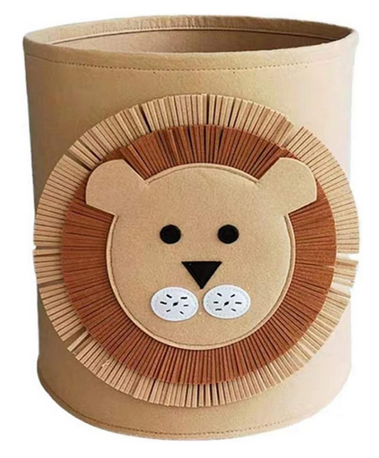 Felt Basket Toy Storage Organiser Collapsible Baby Hamper Decorative Gift Box for Nursery & Kid's Room