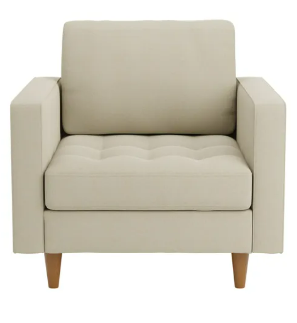 Zoe Luna Fabric Armchair, 89x96x92cm