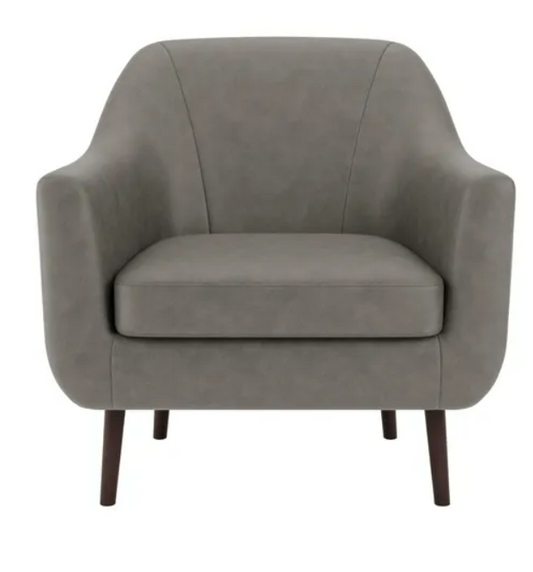 Eddie Faux Leather Tub Armchair, 76x74x75cm