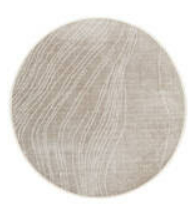 River Rug - Greige / Natural white Ø 200