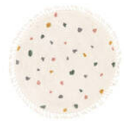 Confetti Rug - Off white, Ø 150cm