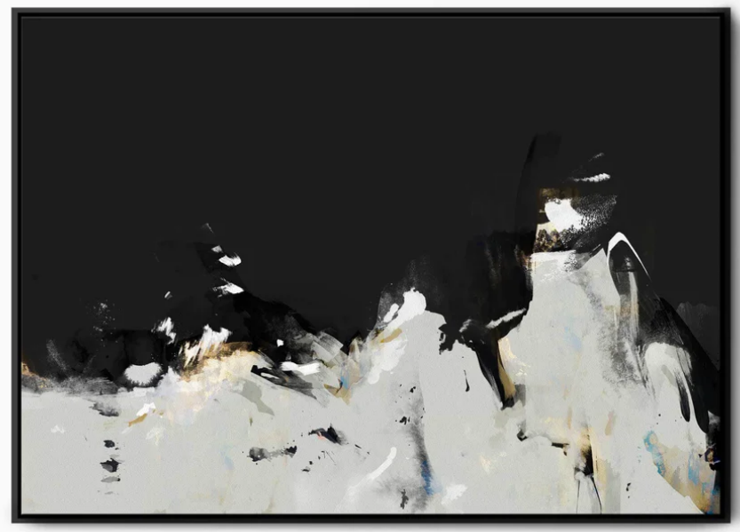Summit About You Abstract Landscape, Extra large / Black 95 x 130cm