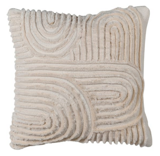 Natural Cotton Fringed Cushion Cover