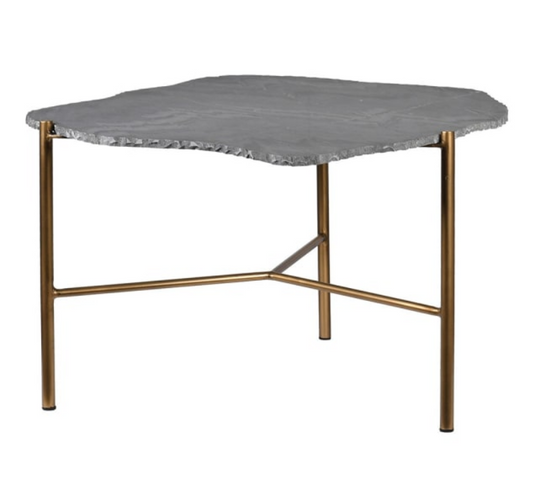 Table with Grey Stone Top, 44x64x67cm