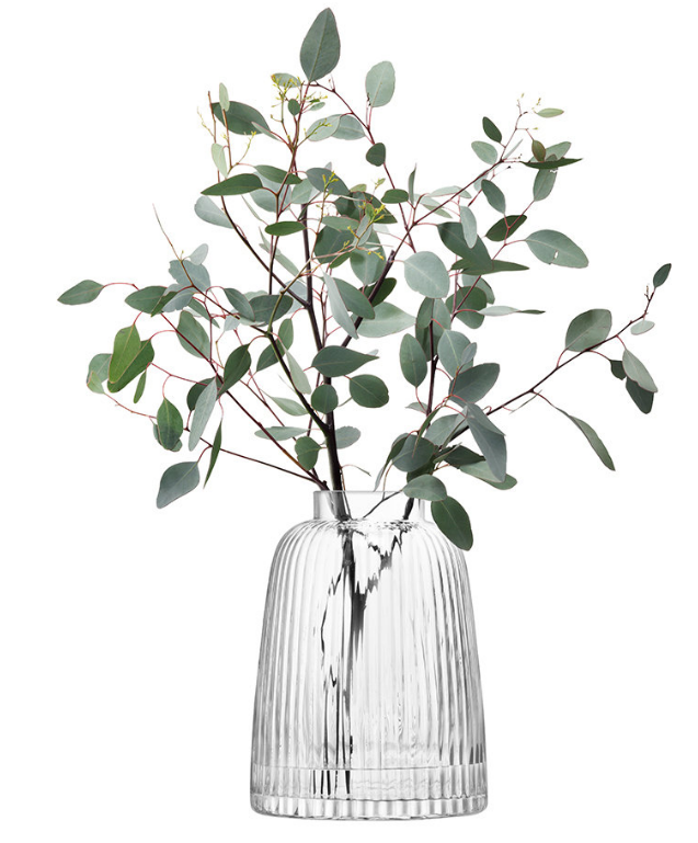 LSA INTERNATIONAL Pleat Vase - Clear - 26cm