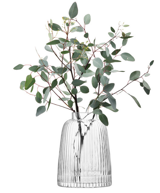 LSA INTERNATIONAL Pleat Vase - Clear - 26cm