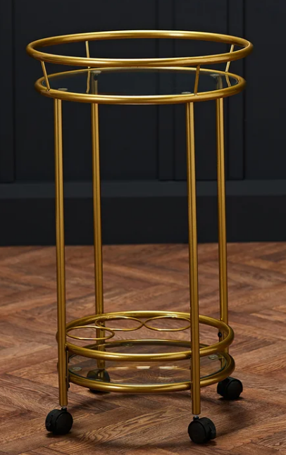 Ellison Serving Cart, Gold