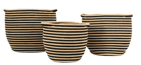 Brook Stripe Basket Set of 3