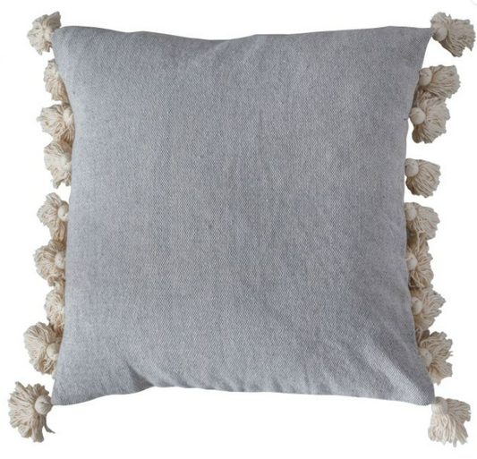 Cotton Tassel Cushion Natural