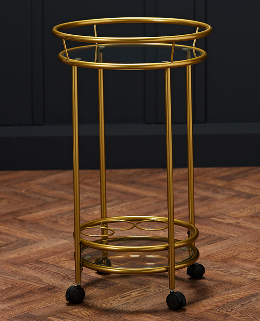 COLLINS DRINKS TROLLEY GOLD