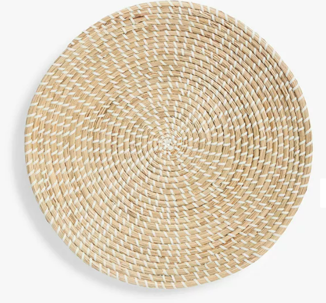 John Lewis Woven Seagrass Wall Art, 50cm, Natural