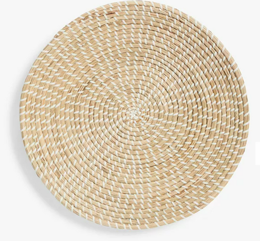 John Lewis Woven Seagrass Wall Art, 50cm, Natural
