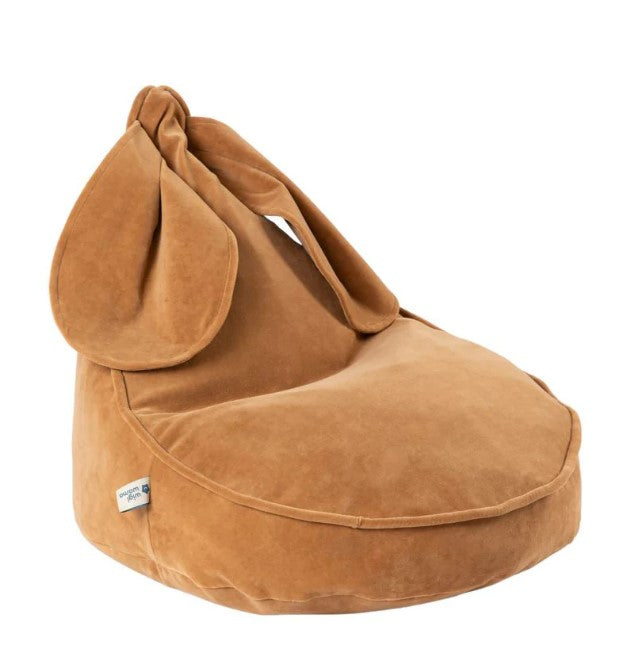 Velvet Caramel Bunny Beanbag, 75x60x60cm