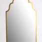 Arched Gold Wall Mirror, 70x120cm